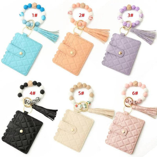 Safari Tassel Cardholder Keychains - My Store