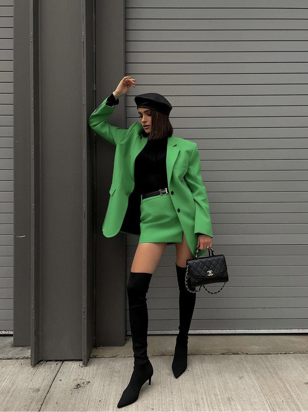 Women's Green Western Style Short Skirt - My Store