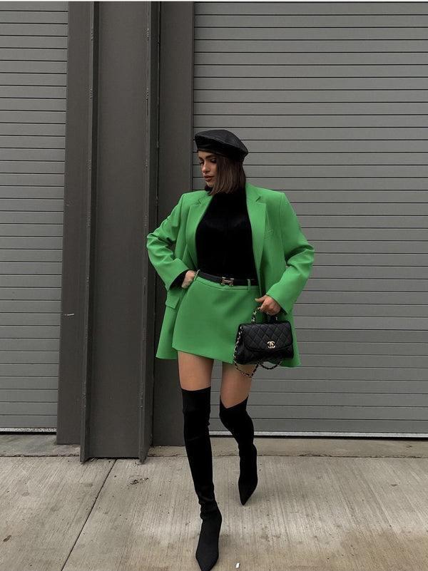 Women's Green Western Style Short Skirt - My Store