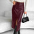 Women's Fleece-Lined PU Leather Skirt - My Store