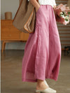 Women's Hemp Wide-Leg Cropped Pants - My Store