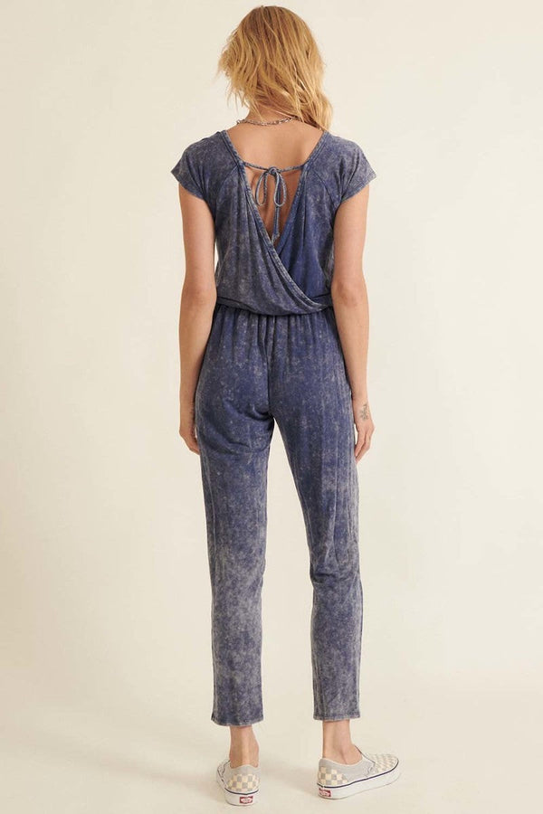 Mineral Washed Finish Knit Jumpsuit - My Store