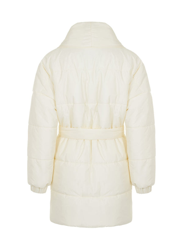 Belted Puffer Jacket - My Store