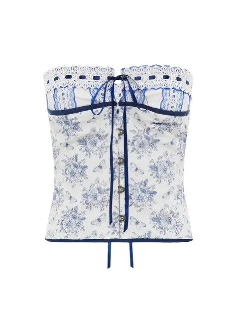 Fairycore Tube Crop Vest - LEATHERS AND FEATHERS