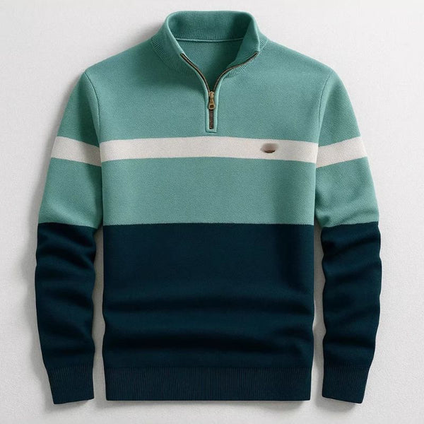Men’s Color Block Half-Zip Sweater - My Store