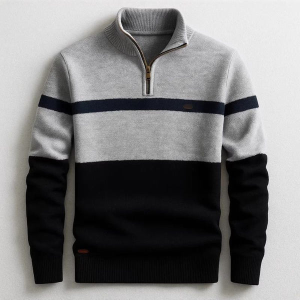 Men’s Color Block Half-Zip Sweater - My Store