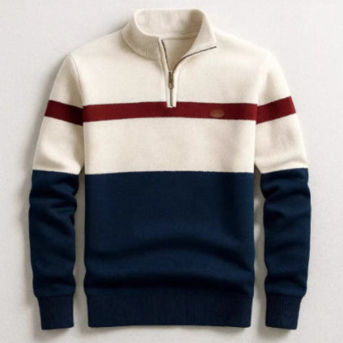 Men’s Color Block Half-Zip Sweater - My Store