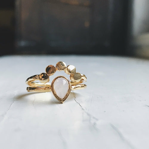 Moondrop Moonstone Ring - My Store