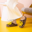 Melody Smiley Face Leopard Slippers - My Store