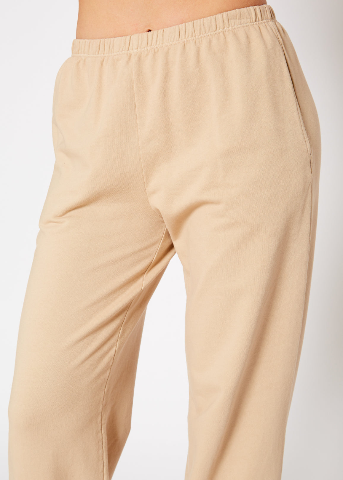 Essential French Terry Sweatpants In Khaki - My Store