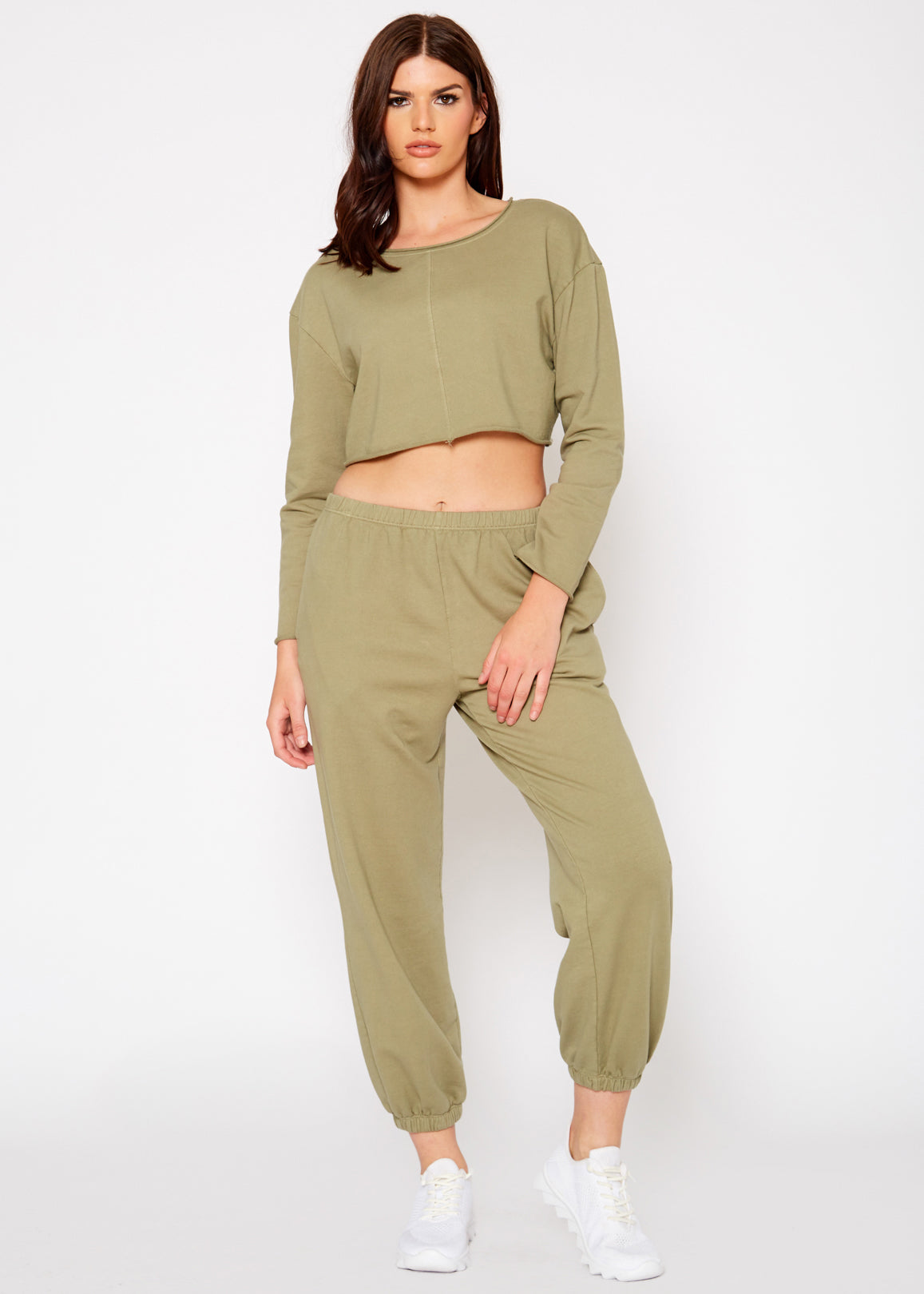 Essential French Terry Sweatpants In Olive - My Store