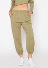 Essential French Terry Sweatpants In Olive - My Store