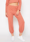 Essential French Terry Sweatpants In Rose - My Store