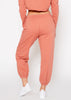 Essential French Terry Sweatpants In Rose - My Store