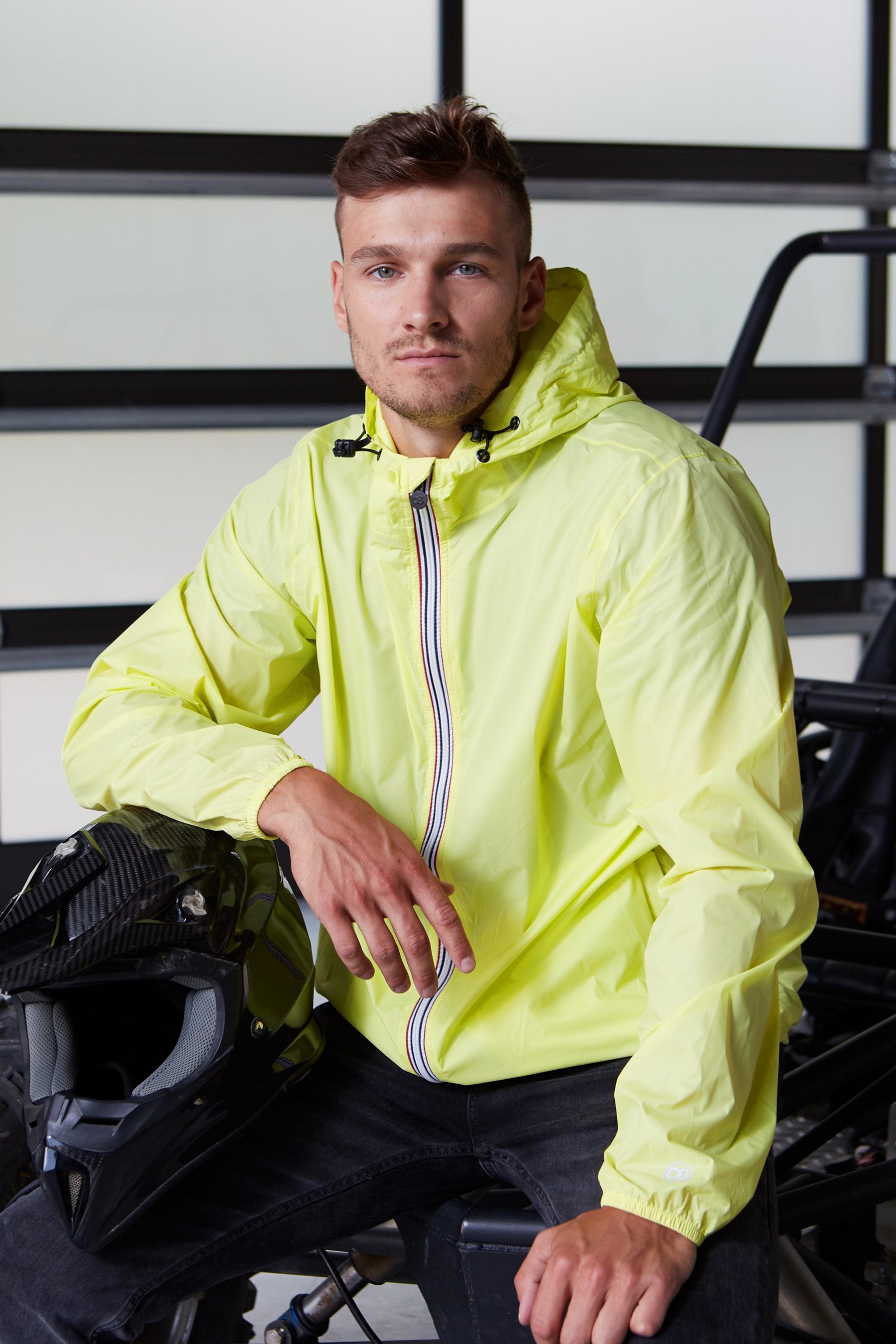 Citrus full zip packable rain jacket and windbreaker - My Store