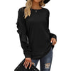 Autumn And Winter New Style Women's Casual Round Neck Sweater Pleated - My Store