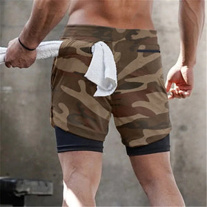 2020 Summer Men's 2-in-1 Quick Dry Running Shorts - My Store