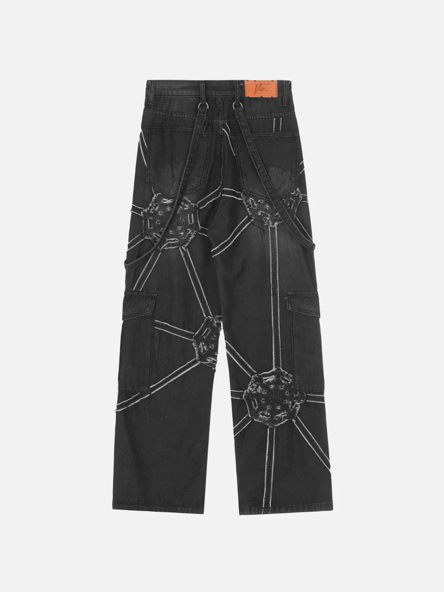 Spider Denim Pants - My Store