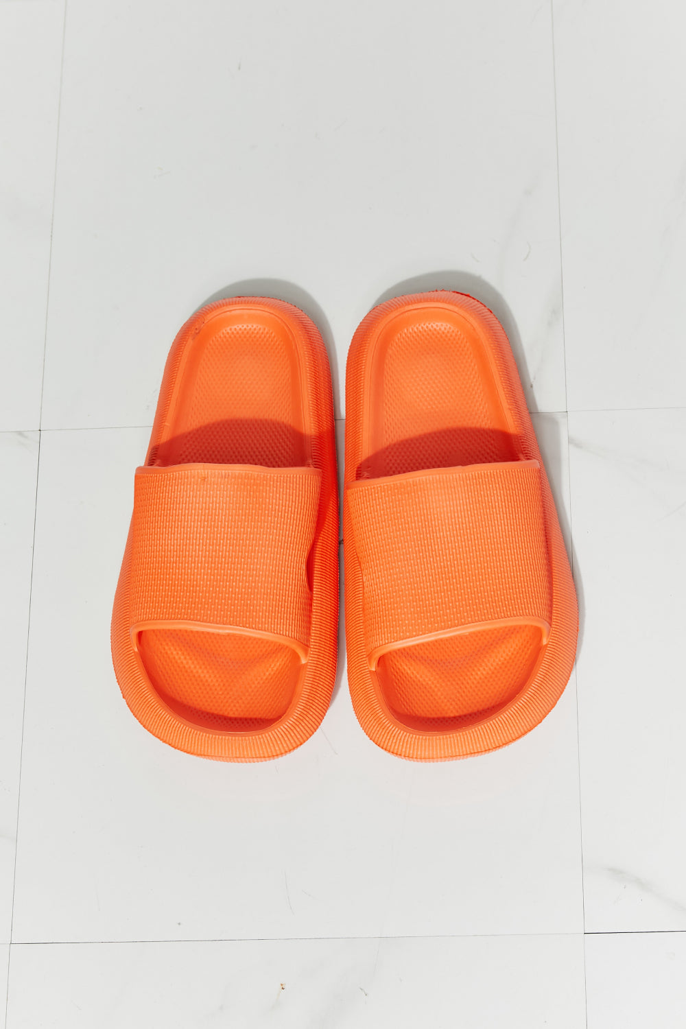 MMShoes Arms Around Me Open Toe Slide in Orange - My Store