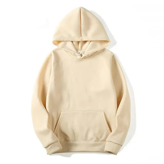 Oversize Solid Color Hoodie - My Store