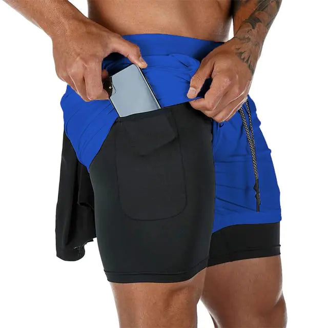 Gym Workout Shorts With Phone Pocket - My Store