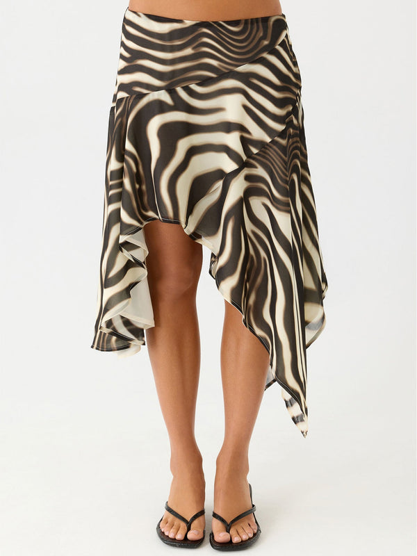 Women's High-Waist Resort Midi Skirt - My Store