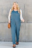 Double Take Full Size Sleeveless Straight Jumpsuit - My Store