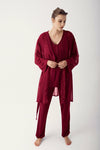 Shopymommy 12309 Chiffon 3-Pieces Maternity & Nursing Pajamas With - My Store