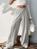 Elastic Waist Wide Leg Pants - My Store