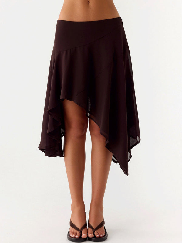 Women's High-Waist Resort Midi Skirt - My Store