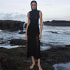 Women's Sleeveless High-Neck Knit Dress - My Store