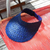 Palm Visor Straw Hat In Royal Blue - My Store