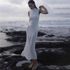 Women's Sleeveless High-Neck Knit Dress - My Store