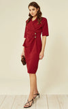 Diane Wrap Blazer Dress - My Store