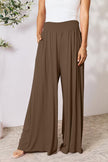 Double Take Full Size Smocked Wide Waistband Wide Leg Pants - My Store