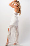 Front Slit Lace Maxi Dress - My Store