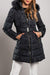 Fashion Print Long Padded Winter Jacket Remma, Dark Gray - My Store