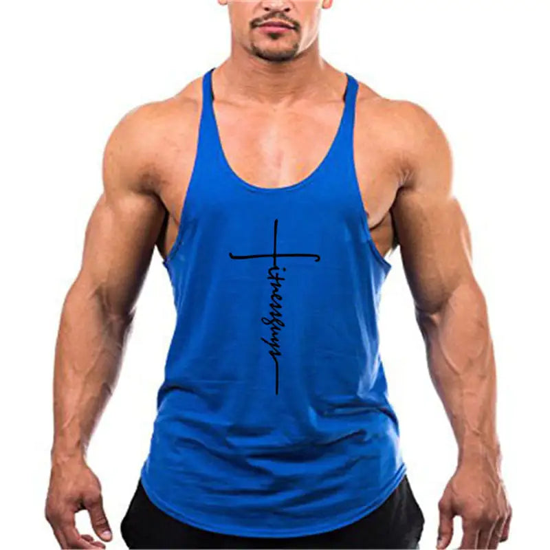 Brand Gym Stringer Tank Top Men Bodybuilding Clothing - My Store