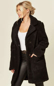 Stud Button Borg Teddy Coat (1905) - My Store