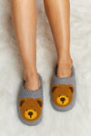 Melody Teddy Bear Print Plush Slide Slippers - My Store