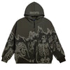 Flame Skeleton Zip Up Hoodie - My Store