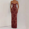 Women's Strapless Backless Bodycon Maxi Dress - My Store