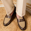 Men's Belgian Style Champagne Loafers - My Store