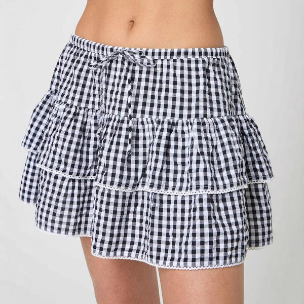 Women's Y2K Plaid Mini Skirt - My Store