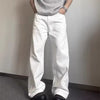 Men white wide leg jeans - My Store