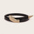 Patent Leather Snakeskin Snap Belt - My Store