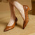 Women's Luxe Pointed-Toe Leather Heels - My Store