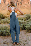 Double TakeV-Neck Sleeveless Jumpsuit with Pocket - My Store