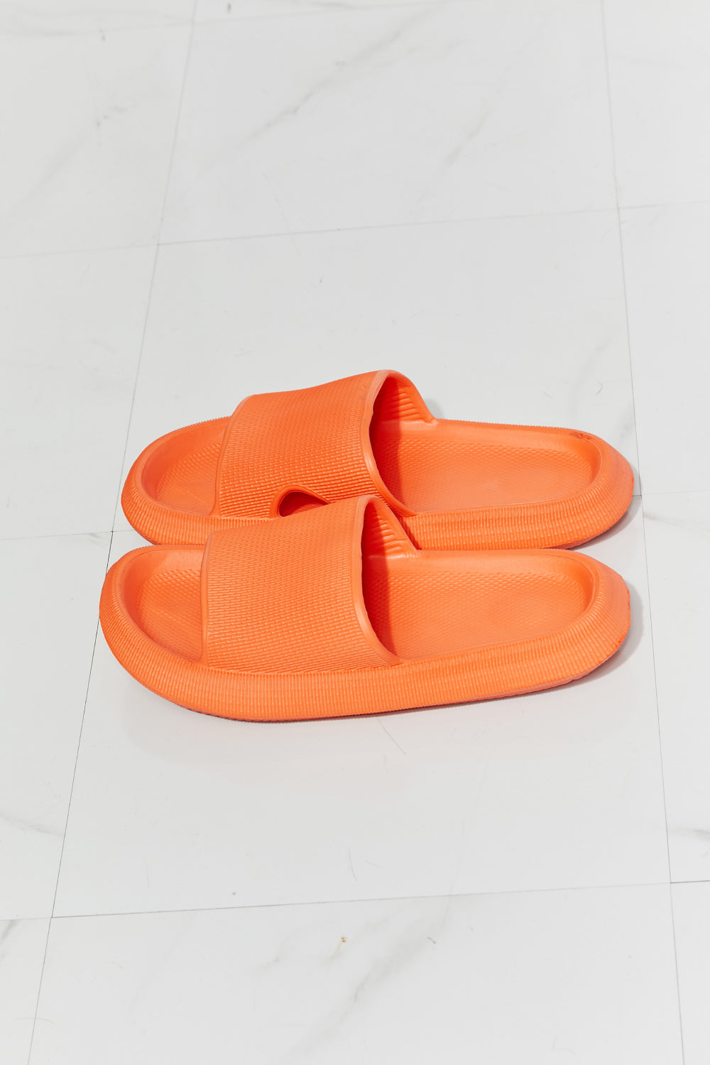 MMShoes Arms Around Me Open Toe Slide in Orange - My Store