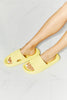 MMShoes Arms Around Me Open Toe Slide in Yellow - My Store